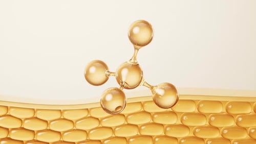 3D Molecule Animation With Skin Cell Interaction