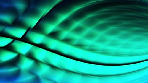 Green and blue diamond shaped Intertwined animation waves effect