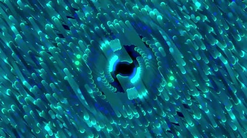 Animated Glowing Geometric Swirl Loop Background