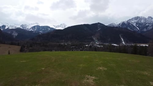 View of the mountains and Zakopane village, Poland