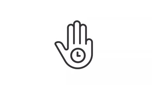 Animated Tap and Hold Linear Icon