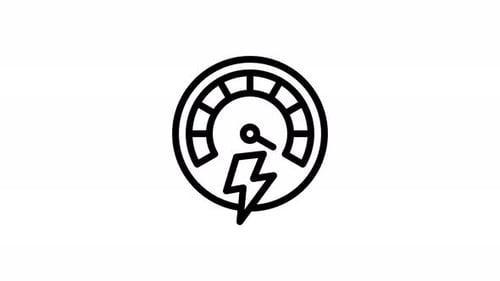 efficiency line icon animation