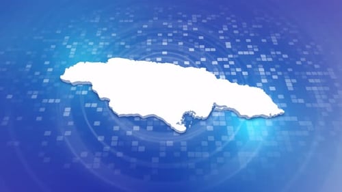 Digital Jamaica Map Reveal Animation