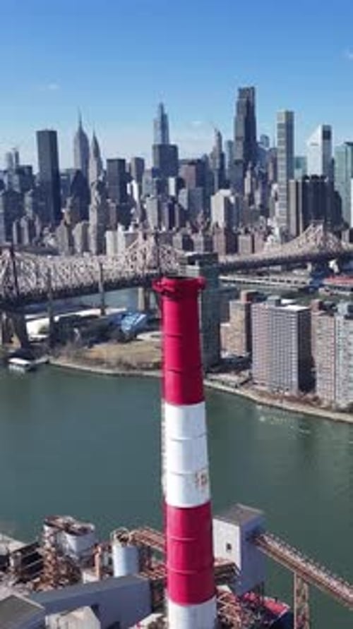 New York Skyline At Manhattan In New York United States.
