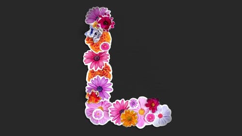Paper Flowers Letter L