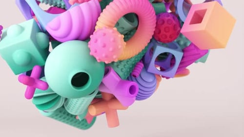 Animation of Geometric Shapes in Motion