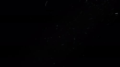 Dust particles floating fast in the air