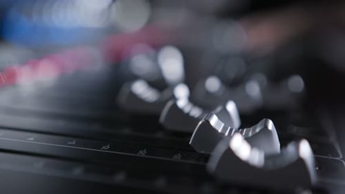 Electric Machine on Table for Working of Sound Designer or Club Dj