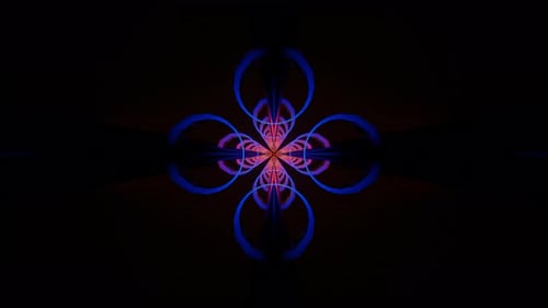 Brilhos de néon pulsantes criam um cenário de discoteca hipnotizante