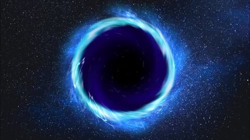 Sky Intro Blue animation black hole