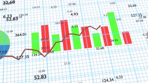 Stock market graphic. Stock price chart.