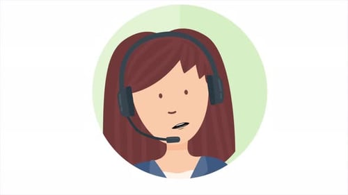 Woman Answering Questions in Customer Service Call 4K