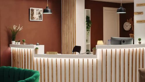 Stylish Hotel Check in Reception