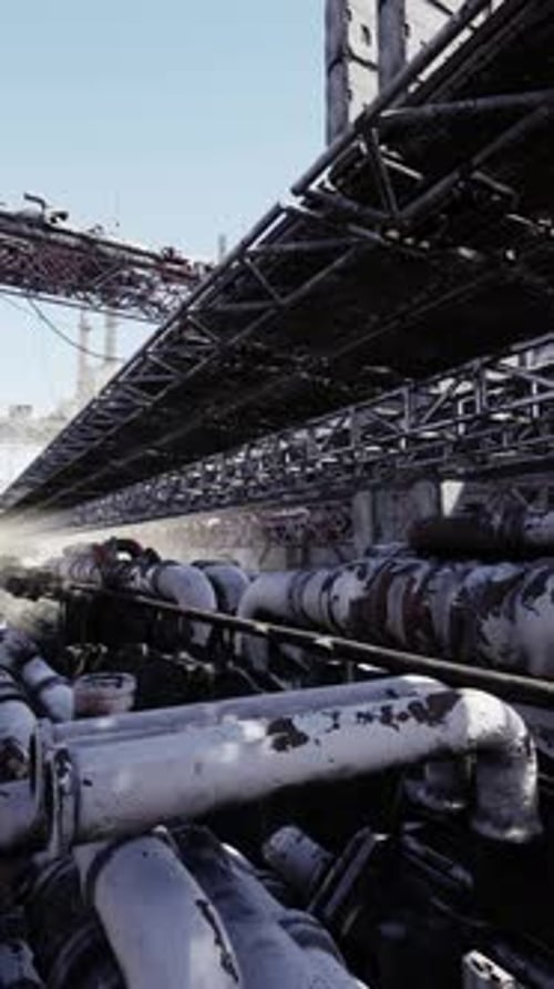 Old Gas Terminal and Gas Liquefaction Equipment