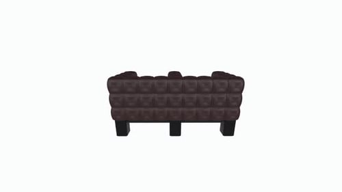 3D Animated Tufted Couch Headboard Rotation