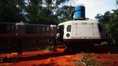 Modular Futuristic Space Habitat in Natural Environment