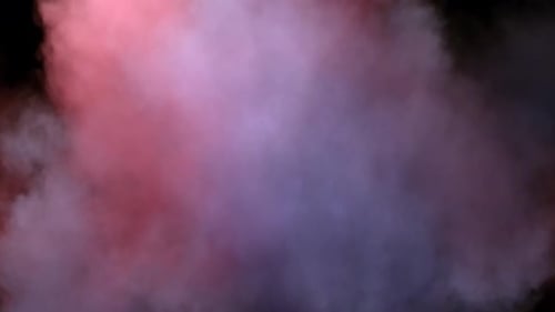 Collection Collider : poudre de couleur rouge et violette persistante sur fond noir