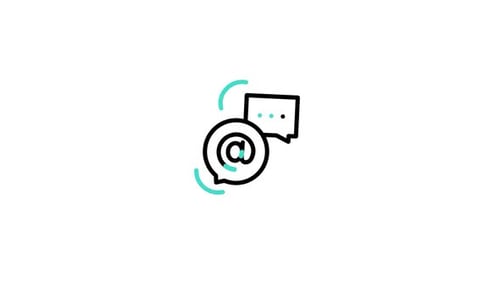 Animiertes Chat-Symbol