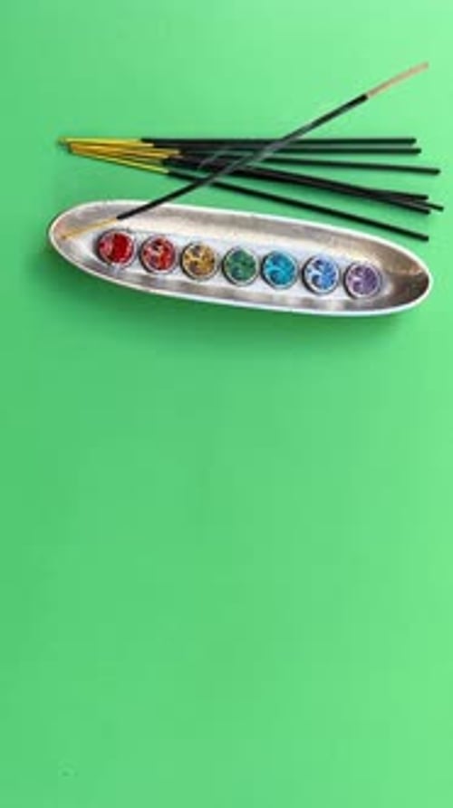 Seven Chakras Signs with Aroma Essense Stick