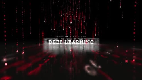 Futuristic Digital Code Matrix Text Reveal