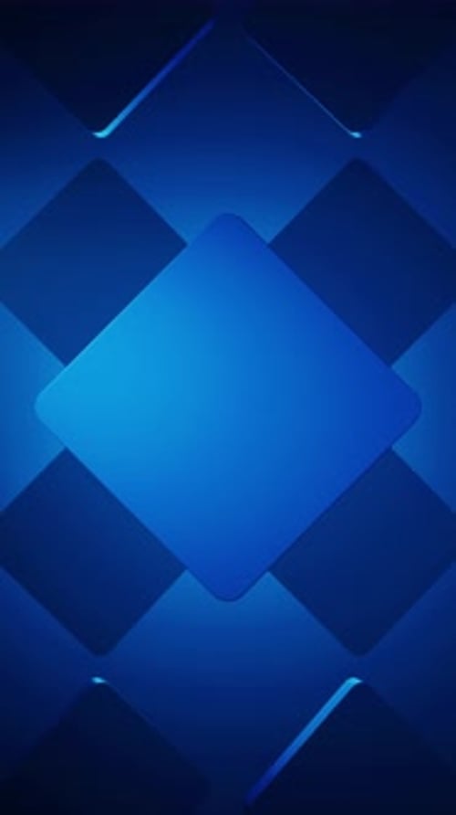 Abstract Blue Geometric Squares Animated Background Loop