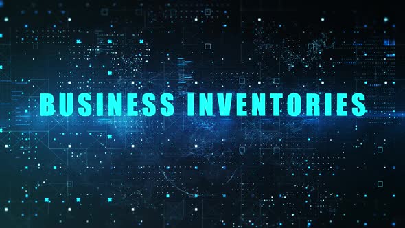 Business Inventories Word In Economic Indicators On Digital Background ...