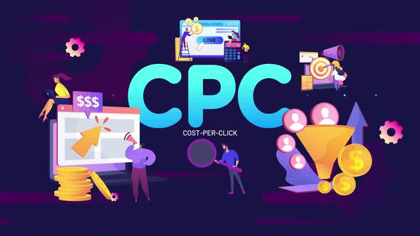 CPC cost per click infographic, Backgrounds Motion Graphics ft. cpc ...