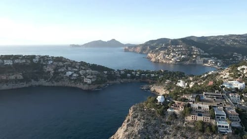 Vue aérienne de Port d'Andratx à Majorque