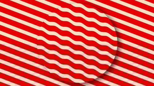 Animated Wavy Diagonal Striped Pattern Motion Graphic