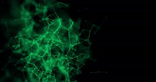 Tecnología abstracta de fantasía Green Plexus