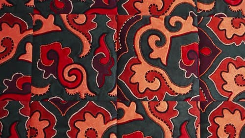 Colorful Tiling with Intricate Patterns Crafted for Home Decor