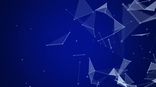 Abstract Flowing Plexus Network Background Animation