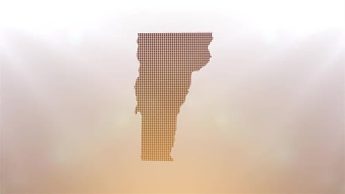 Geometric Pixel Map Digital Reveal Animation