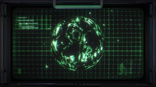 3D Sci Fi Digital Screen 01