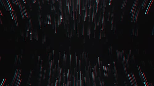 Abstract Glitch Effect Digital Stream Lines Background Animation