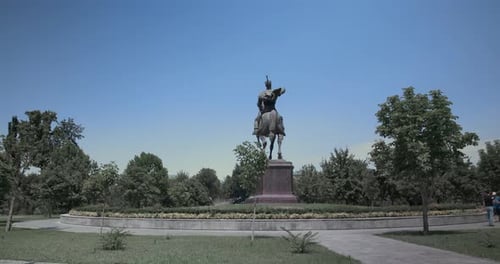 Monument d'Amir Temur au centre de Tachkent