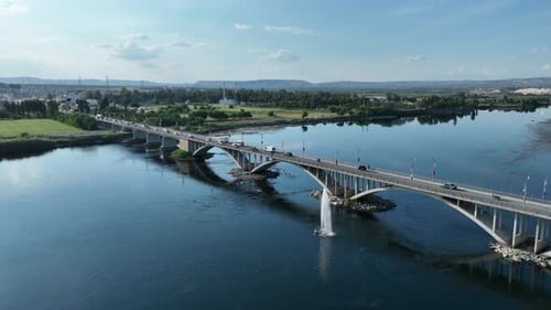 Sanliurfa, Birecik City Aerial View
