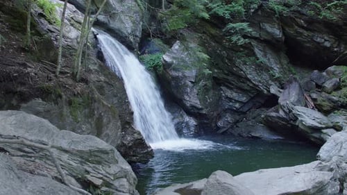 Mountain brook waterfall static 3