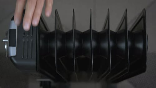 Warm your Hands on the Electric Radiator