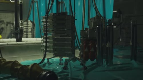 Highresolution Image Revealing Industrial Equipment and Structural Details
