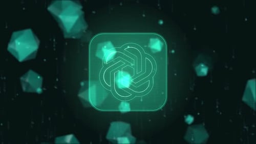 Holographic Digital Logo Reveal Animation