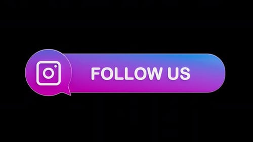 Modern Instagram Follow Us Lower Third Social Media Call to Action