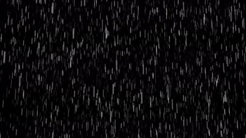 Animation of Rain on a Black Background