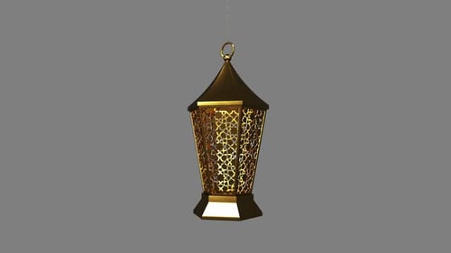 Ramadan Alpha Gold Lamps For Eid.