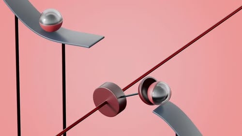 Marbles Path 3D Loop Animation