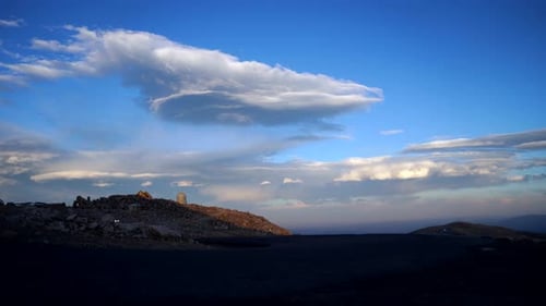 Time lapse of sunset in the Mount Evans, Colorado