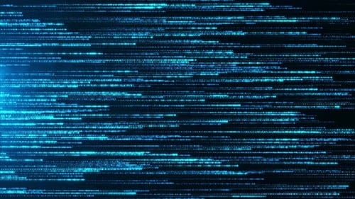 4K Matrix Digital Data Lines | Futuristic Cyberspace Code Stream Background Loop