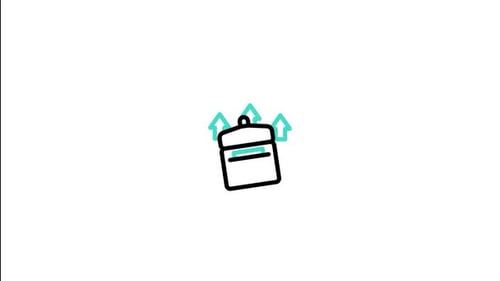 Minimalist Corporate Briefcase Growth Animation