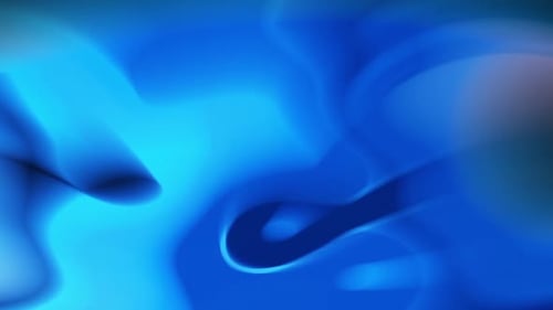 Abstract Blue Fluid Organic Background Loop