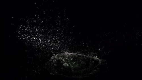 Realistic Water Splash Element with Alpha Channel